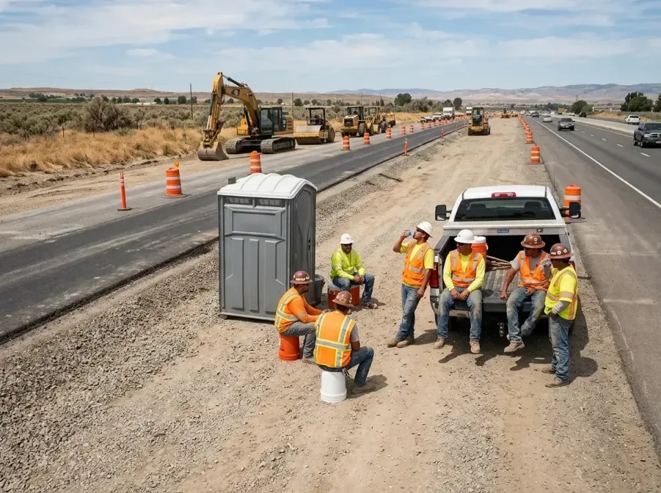 highway-road-construction-crew-007 — frequently asked questions, Porta Potty and Restroom Rentals in Oak Hills, CA